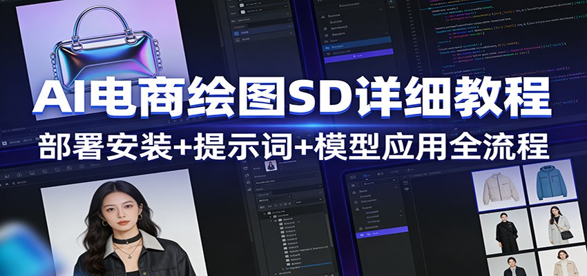 AI电商绘图SD详细教程：部署安装+提示词+模型应用全流程