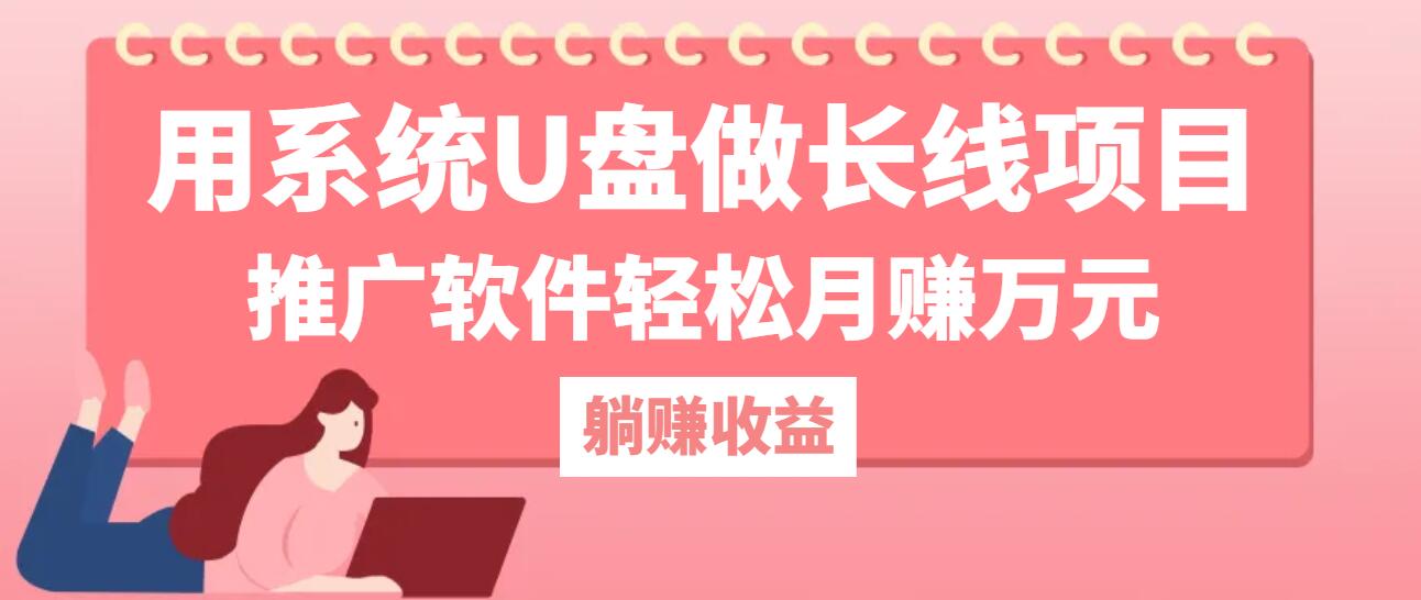 用系统U盘做长线项目,推广软件轻松月赚万元(附制作教程+软件