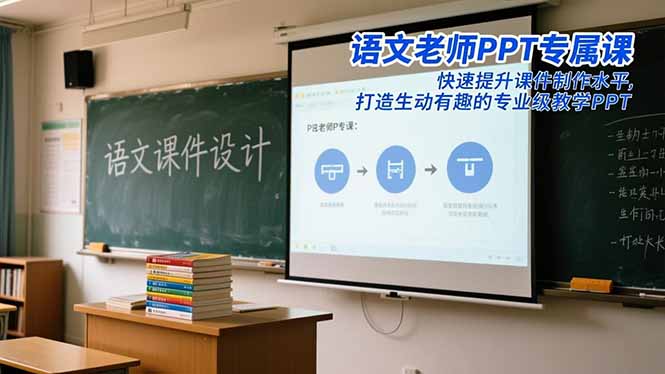 语文老师PPT专属课：快速提升课件制作水平，打造生动有趣的专业级教学PPT