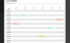 计划表工作计划可视化查看自动变色Excel模板