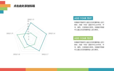简约两项对比雷达图数据分析模板