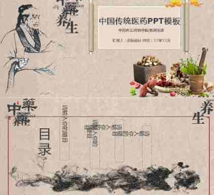 中医养生文化介绍PPT模板