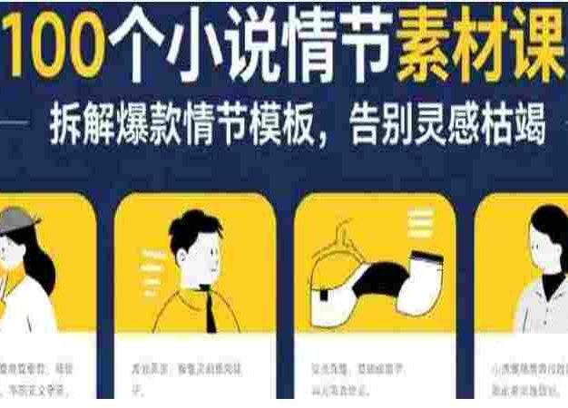 写小说赚钱：100个小说情节素材课