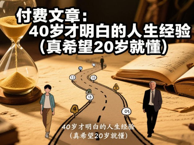 付费文章：40岁才明白的人生经验(真希望20岁就懂)