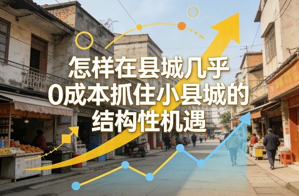 付费文章：怎样在县城几乎0成本抓住小县城的结构性机遇