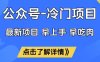 公众号冷门赛道，早上手早吃肉，单月轻松稳定变现1W【揭秘】