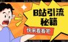 B站最新截流玩法靠此方法可日引流200+