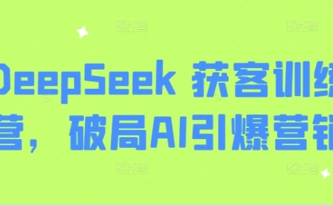 DeepSeek 获客训练营，破局AI引爆营销