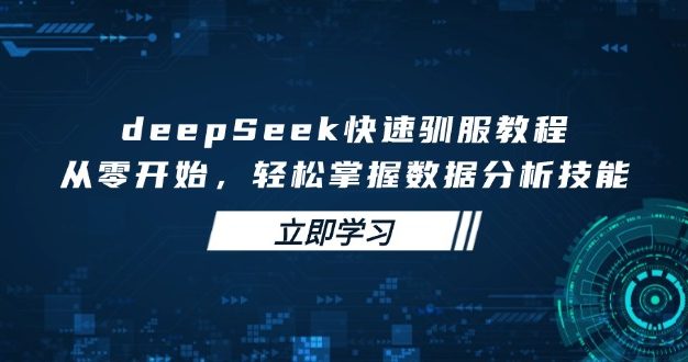 deepSeek快速驯服教程，从零开始，轻松掌握数据分析技能