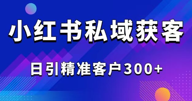 2025最新小红书平台引流获客截流自热玩法讲解，日引精准客户300+