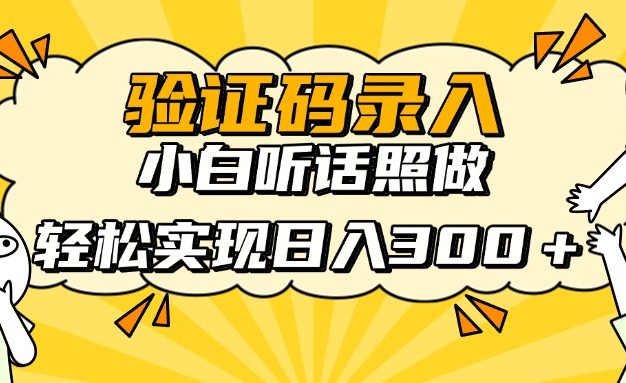 信息录入项目，10秒一单，新手小白听话照做快速上手，实现日入300＋