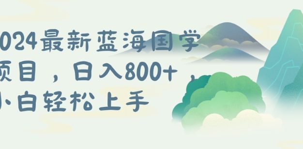 国学项目，长期蓝海可矩阵，从0-1的过程【揭秘】