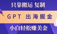赚老外美金，月入3w+，小白也能玩转