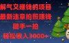 解气又赚钱的项目，最新违章拍照赚钱，随手一拍，轻松收入3000+