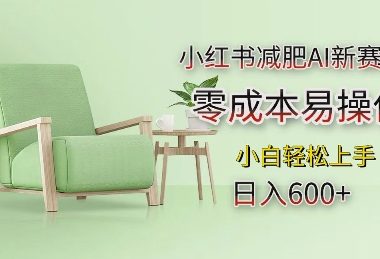 小红书减肥AI新赛道，零成本易操作，日入多张，小白轻松上手【揭秘】