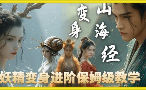 云天AI山海经变身视频教程，妖精变身进阶保姆级教学
