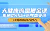 大健康流量掘金课，低成本引流+变现，日引百粉月入过万
