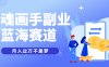 抽象灵魂画师，蓝海赛道，条条作品几十万播放，月入过万不是梦