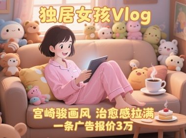 单个账号涨粉71W！用AI制作独居女孩Vlog，宫崎骏画风，治愈感拉满，一条广告报价3W