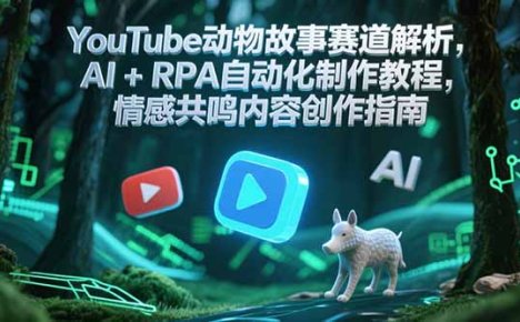 YouTube动物故事赛道解析,AI+RPA自动化制作教程,情感共鸣内容创作指南