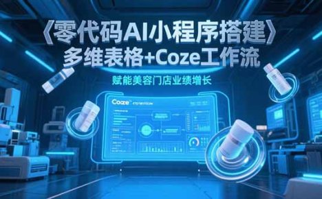 零代码AI小程序搭建,多维表格+Coze工作流,赋能美容门店业绩增长