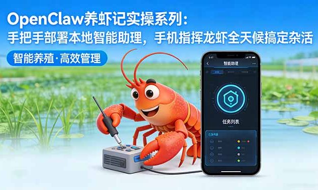 OpenClaw养虾记实操系列：手把手部署本地智能助理，手机指挥龙虾全天候搞定杂活