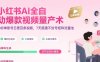 小红书AI全自动爆款视频量产术，助你单账号日更百条视频，7天搭建不封号矩阵流量池