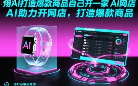 用AI打造爆款商品自己开一家AI网店,AI助力开网店,打造爆款商品