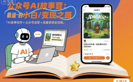 公众号ai故事营，最适合小白的自媒体变现之路