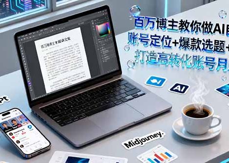 百万博主教你做AI自媒体：账号定位+爆款选题+AI创作 打造高转化账号月赚5w