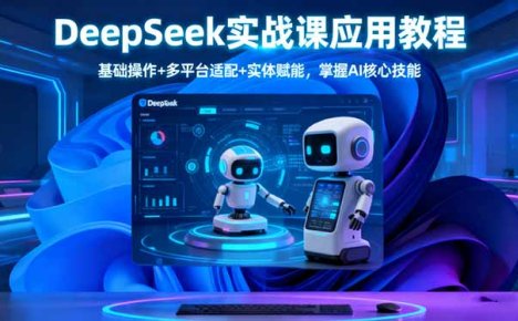 DeepSeek实战课应用教程、基础操作+多平台适配+实体赋能,掌握AI核心技能