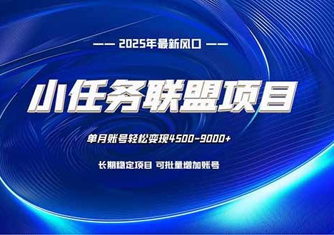 小任务联盟项目：一台电脑每天只需10分钟，轻松简单稳定