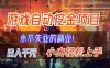【劲爆】稳定两年的游戏自动挖金项目，日入1k，当天上手就见收益，永不失业的副业【揭秘】