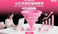 小红书虚拟电商项目，用AI+自动化在小红书做SEO虚拟电商，精准流量，月入3w+