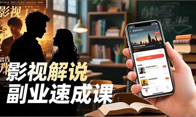Tk影视解说副业速成课，软件安装、全流程实操、爆款预设，新手两周变现