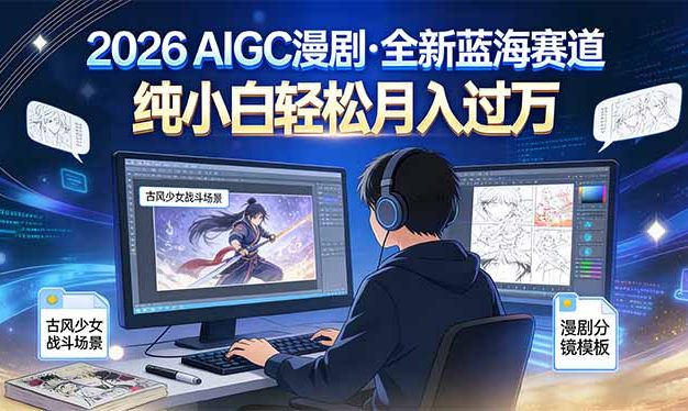 2026年全新蓝海赛道，纯小白轻松月入过万