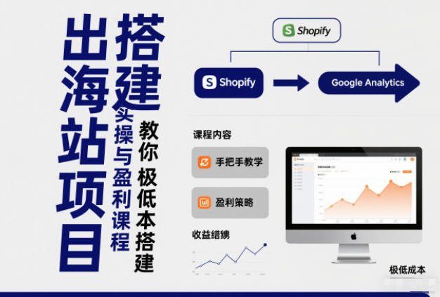 小淘出海站项目，搭建实操与盈利课程，手把手教你用极低成本搭建