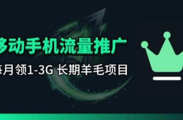 手机流量领取推广_每月一轮，刚需类的长期项目