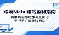 跨境Niche建站盈利指南：精准赛道布局加流量优化，手把手打造赚钱网站